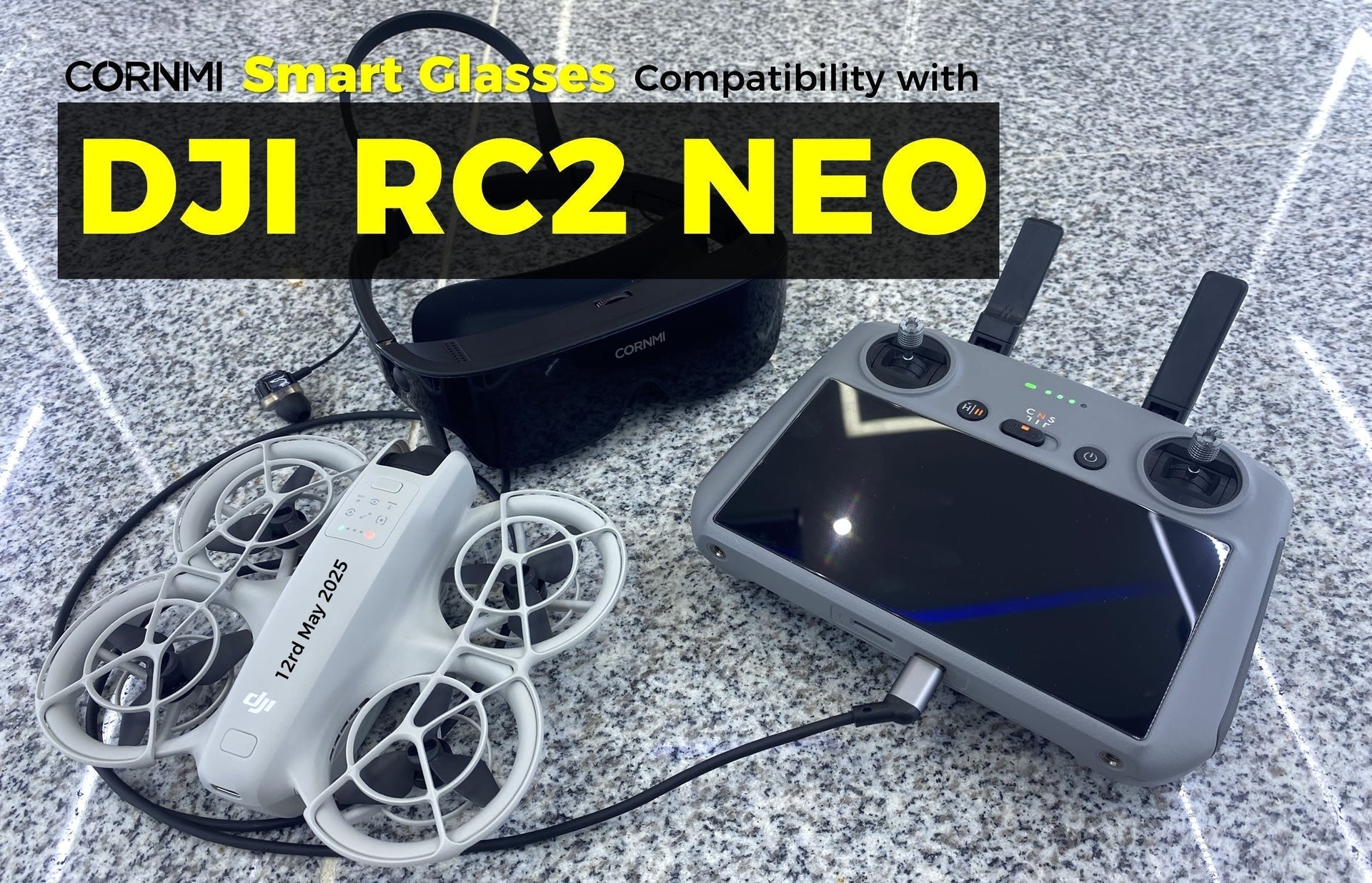 CORNMI X7 Lite Smart Glasses: A Revolutionary Viewing Experience for Drone Enthusiasts