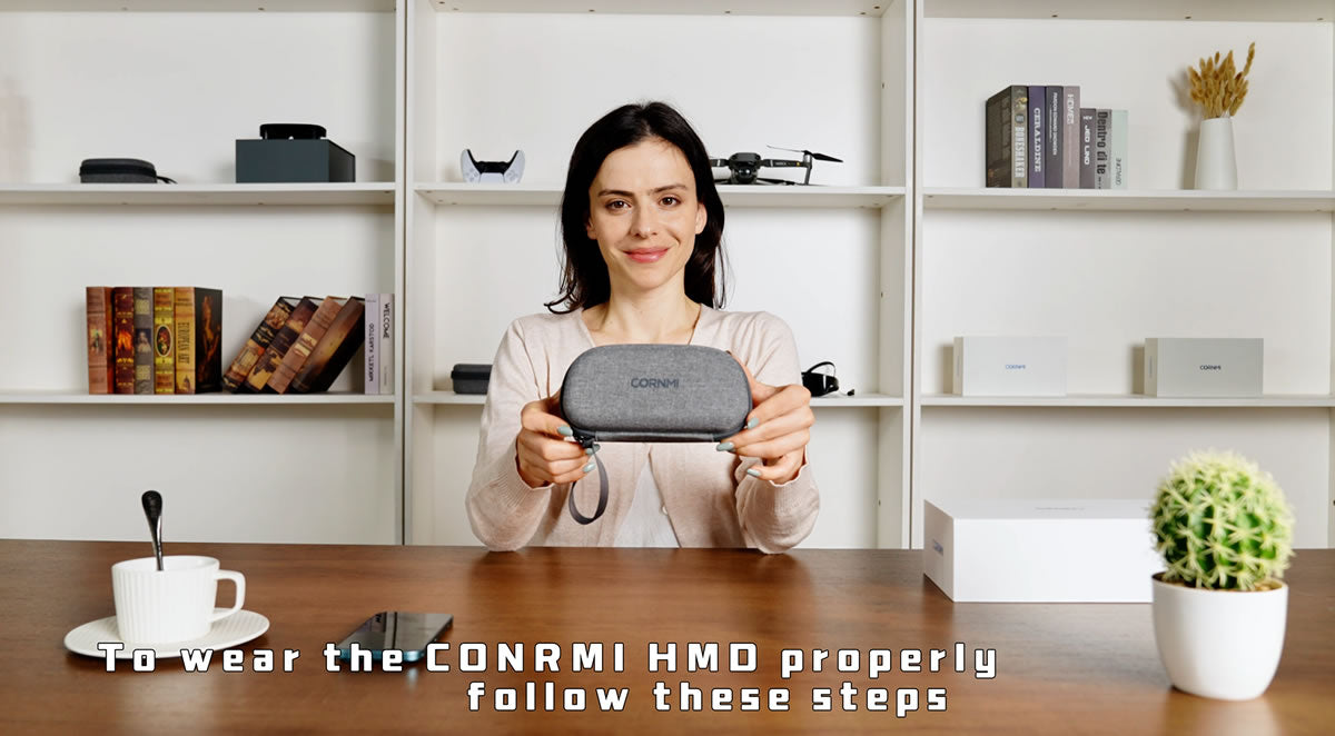 How to wear CORNMI HMD