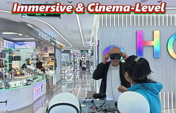 A Private Cinema - Lawrence's HD Experience with X7 Lite Smart Glasses