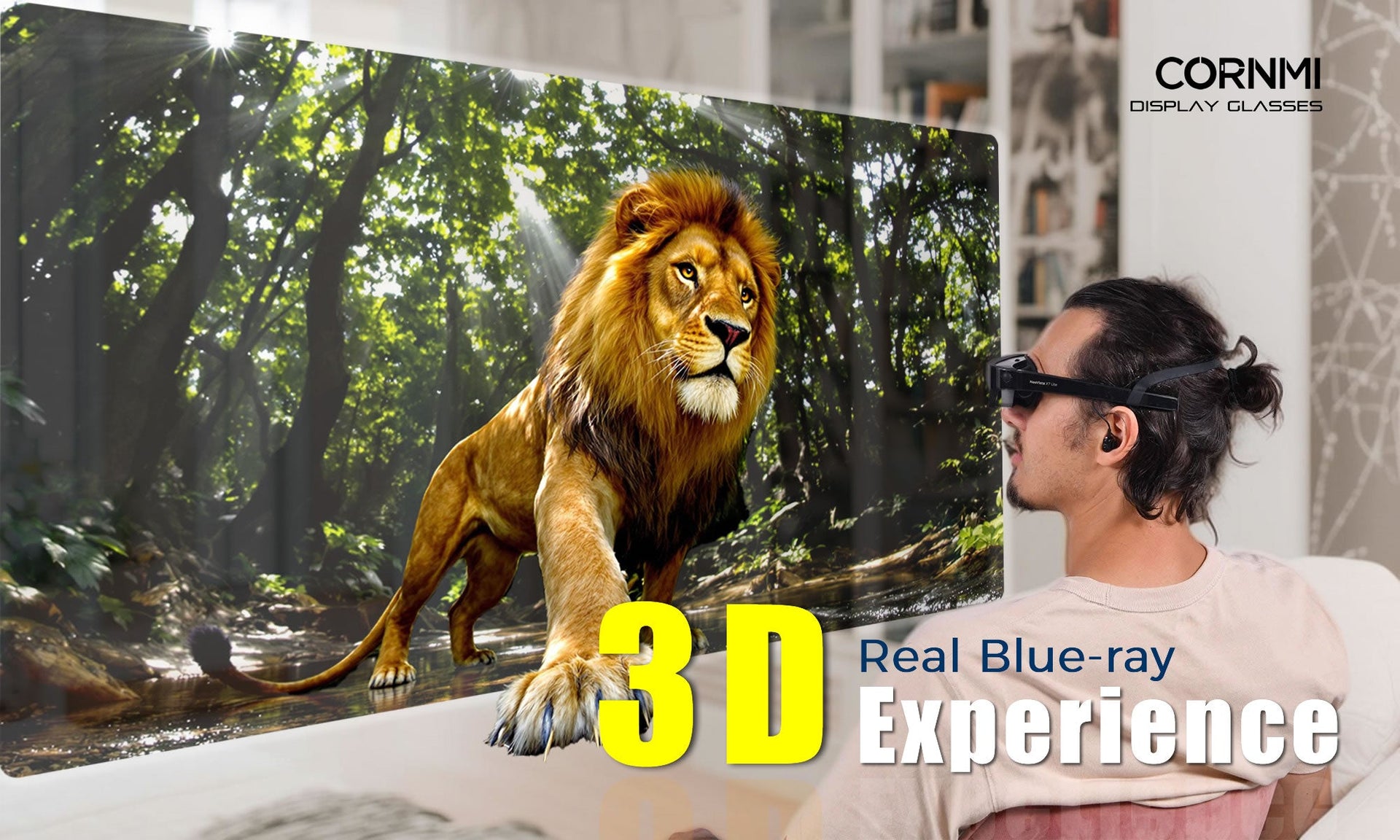 Experience Real 3D Magic with CORNMI Display Glasses!