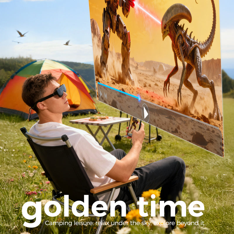 NeoVista A8 Lite AR Glasses 120" 90Hz 1800Nits Display,Myopia Adjustments,for iPhone 17/16/15/Android/Mac/PC/Steam Deck,First-ever Immersive Experience for xBox/PS5