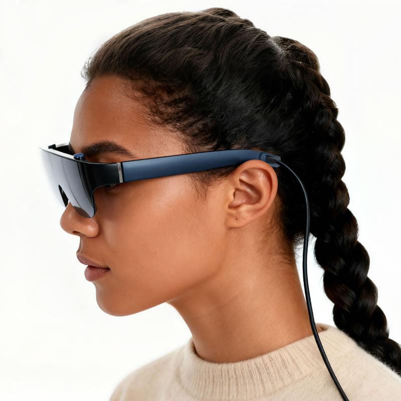 NeoVista A8 Lite AR Glasses 120" 90Hz 1800Nits Display,Myopia Adjustments,for iPhone 17/16/15/Android/Mac/PC/Steam Deck,First-ever Immersive Experience for xBox/PS5