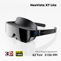 NeoVista X7 Lite - 62FOV, 38PPD, 3150PPI, 1080P Cinematic Micro OLED Glasses