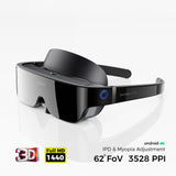NeoVista X7 Pro - 62FOV, 45PPD, 3515PPI, 1440P, Built-in Android OS Micro OLED Glasses